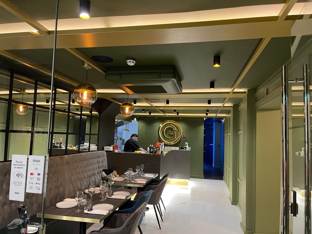 G Lounge after completion, view 1